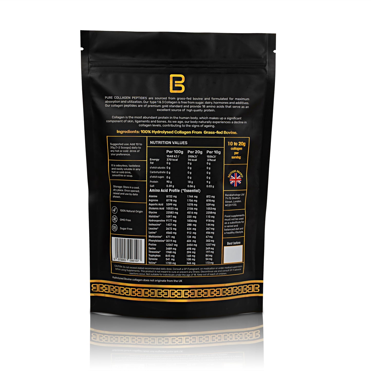 Pure Collagen Peptides 300g - Premium Collagen Protein Powder for Women & Men