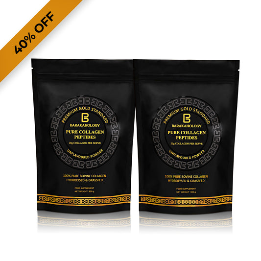 Pure Collagen Peptides 300g - Premium Collagen Protein Powder for Women & Men - Bundle