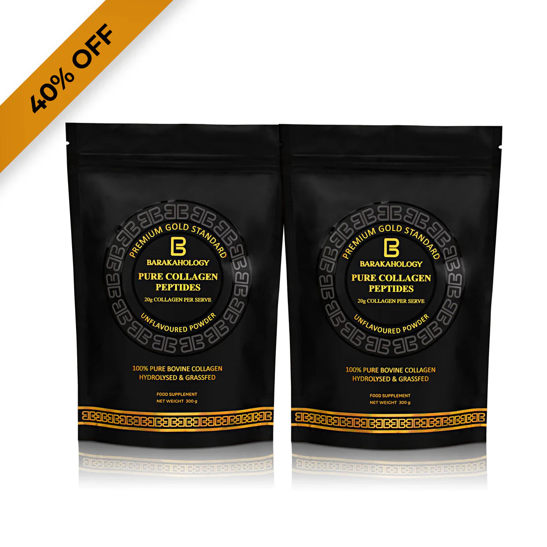 Pure Collagen Peptides 300g - Premium Collagen Protein Powder for Women & Men 